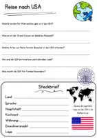 Vorschau - Arbeitsblätter - USA Leseverstehen DaZ Texte Lesen Klasse 6 Deutsch - Seite 2
