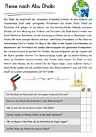 Vorschau - Arbeitsblätter - Leseheft Klasse 6 7 Weltreise 10 Orte Länder Lesetraining Textverständnis Aufgaben Übungen - Seite 2