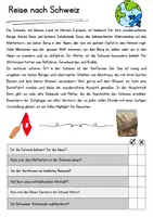 Vorschau - Arbeitsblätter - Schweiz DaZ Textverständnis Klasse 7 Lesetext mit Fragen Deutsch - Seite 1