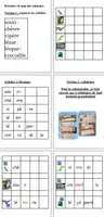 Aperçu - Jeux - De la syllabe au mot : 2 jeux - Page 1