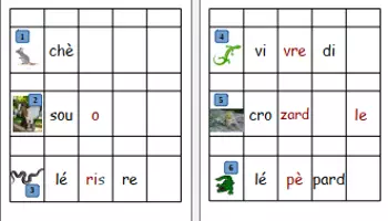 Aperçu - Jeux - De la syllabe au mot : 2 jeux - Page 2