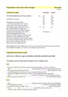 Vorschau - Arbeitsblätter - Präpositionen mit Genitiv - Übungen (mit Lösungen) B1 - Deckblatt