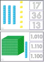 Vista previa - Hojas de trabajo - sistema de numeración con apoyo gráfico - página 1