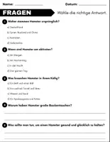 Vorschau - Arbeitsblätter - Materialpaket: Haustiere - Leseverständnis und Kreuzworträtsel mit Lösungen - Seite 2
