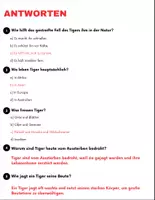 Vorschau - Spiele - Tiger: Leseverständnis und Kreuzworträtsel mit Lösungen - Seite 3