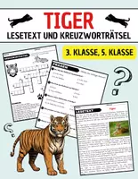 Vorschau - Spiele - Tiger: Leseverständnis und Kreuzworträtsel mit Lösungen - Deckblatt