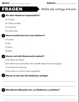 Vorschau - Arbeitsblätter - Nashorn: Leseverständnis und Kreuzworträtsel mit Lösungen - Seite 2