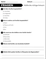 Vorschau - Spiele - Gorilla: Leseverständnis und Kreuzworträtsel mit Lösungen - Seite 2