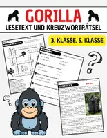 Vorschau - Spiele - Gorilla: Leseverständnis und Kreuzworträtsel mit Lösungen - Deckblatt