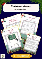 Vorschau - Spiele - Christmas Games - Word Search - Fly swatter - grade 1, 2, 3, 4, 5, 6, 7, 8, 9, 10 - Deckblatt