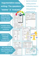 Vorschau - Arbeitsblätter - Argumentative essay writing: The operators "evaluate" & "assess" - Deckblatt