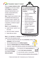 Vorschau - Arbeitsblätter - Argumentative essay writing: The operators "evaluate" & "assess" - Seite 1