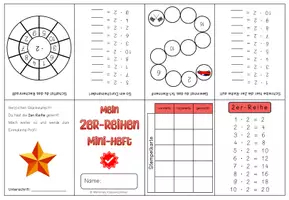 Vorschau - Arbeitsblätter - Einmaleins Faltheft 2er-Reihe - Seite 3