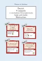 Vorschau - Spiele - Lesespiele 'Lesen und malen' Weihnachten in 4 Schwierigkeitsstufen - Deckblatt