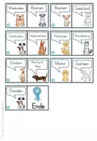 Vorschau - Stationenlernen - Hunde Domino Bundesländer Landeshauptstädte Deutschland - Seite 2