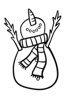 Vorschau - Arbeitsblätter - Winter Ausmalbilder Bastelvorlage Kunstunterricht Wintertiere (Schneemann, Eisbär, Pinguin) - Seite 2