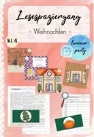 Vorschau - Arbeitsblätter - Lesespaziergang: Jontes Wichtelstreiche (Weihnachten Kl. 4) - Deckblatt