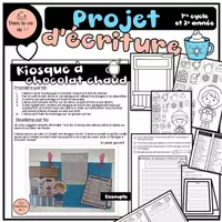 Aperçu - Préparation de séance / Séance complète - Projet d'écriture Kiosque à chocolat chaud - Page de couverture