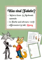 Vorschau - Arbeitsblätter - Materialpaket zu "Fabeln" - Seite 1