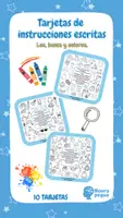 Vista previa - Refuerzo / NEE / Materiales de apoyo - TARJETAS DE INSTRUCCIONES ESCRITAS. LEE, BUSCA Y COLOREA. - Portada