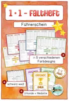 Vorschau - Arbeitsblätter - Einmaleins-Führerschein, Urkunden und Medaillen - Deckblatt