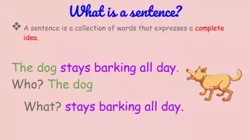 Vista previa - Hojas de trabajo - What is a Sentence? Interactive and Worksheet - página 3