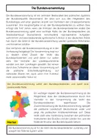 Vorschau - Arbeitsblätter - Die Bundesversammlung – Verfassungsorgan zur Wahl des Bundespräsidenten - Seite 1