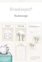 Vorschau - Arbeitsblätter - Krankenpost / Krankenmappe - Visualisierungen - Deckblatt