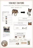 Vorschau - Arbeitsblätter - Vom Wolf zum Hund (interaktive Datei, ABs, Videos, Spielideen etc.) - Deckblatt
