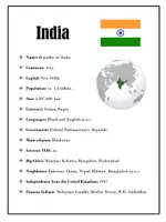 Vorschau - Arbeitsblätter - India – Fact Sheet, Profile, Mind Map, Wordsearch - Seite 3
