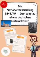Vorschau - Arbeitsblätter - Die Nationalversammlung 1848 - Deckblatt