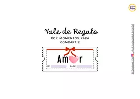 Vista previa - Tarjetas / Manipulativos - Vale Gratis de Amor - Portada