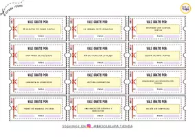 Vista previa - Tarjetas / Manipulativos - Vale Gratis de Amor - página 3