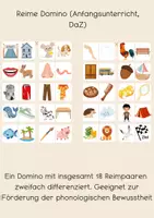 Vorschau - Spiele - Reime Domino zweifach differenziert - Deckblatt