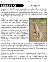 Vorschau - Arbeitsblätter - Materialpaket: Wildtiere - Leseverständnis und Kreuzworträtsel mit Lösungen - Seite 1