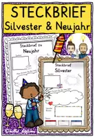 Vorschau - Arbeitsblätter - Silvester und Neujahr - Steckbrief Grundschule & Sek 1 - Deckblatt
