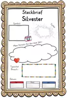 Vorschau - Arbeitsblätter - Silvester und Neujahr - Steckbrief Grundschule & Sek 1 - Seite 1