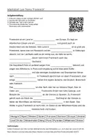 Vorschau - Arbeitsblätter - Lernposter + Arbeitsblätter zum Thema "Frankreich" + Lösung & MP3 + Mindmap + Infografik - Seite 1