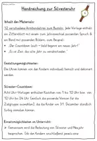 Vorschau - Mal- und Bastelvorlagen - Silvester und Neujahr – Uhr basteln zum Jahreswechsel - Seite 1