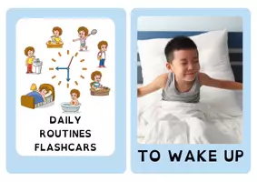 Vista previa - Juegos / Gamificación - DAILY ROUTINES FLASHCARDS - página 1