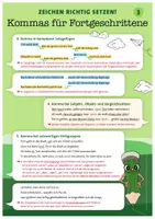 Vorschau - Poster - Plakat: Zeichen richtig setzen – Kommas für Fortgeschrittene - Deckblatt
