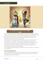 Vista previa - Tarjetas / Manipulativos - Yoga infantil: El Muñeco de Nieve que Cobra Vida - página 1