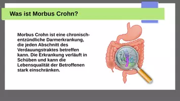 Vorschau - Präsentationen/Tafelbilder - Morbus Crohn: Eine Einführung für Pflegekräfte - Seite 1