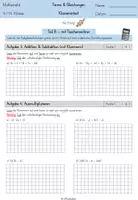 Vorschau - Klassenarbeiten - Klassenarbeit - Terme & Gleichungen (9./10. Kl.) - Seite 3