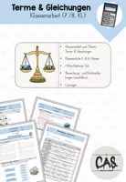 Vorschau - Klassenarbeiten - Klassenarbeit - Terme & Gleichungen (7./8. Kl.) - Deckblatt