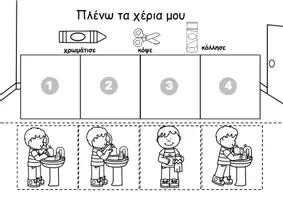 Προεπισκόπηση - Φύλλα εργασίας - Οδηγίες: Πλύσιμο χεριών - Σελίδα 2