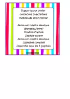 Aperçu - Fiches - Aim lettres Nathan - Page de couverture