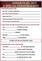 Vorschau - Arbeitsblätter - Englisch Test - Christmas - Deckblatt