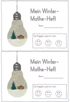 Vorschau - Arbeitsblätter - Winter-Mathe-Heft - Seite 1