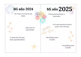 Vista previa - Hojas de trabajo - Reflexiona y Planea. Año Nuevo (2024-2025) - Portada